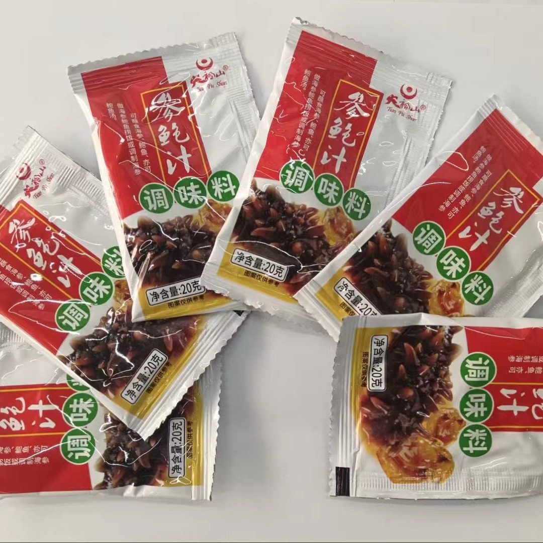 Sea Cucumber Juice, Abalone Juice, Ginseng and Abalone Juice, Abalone and Sea Cucumber Dipping Sauce for Rice, Ready to Eat 20g