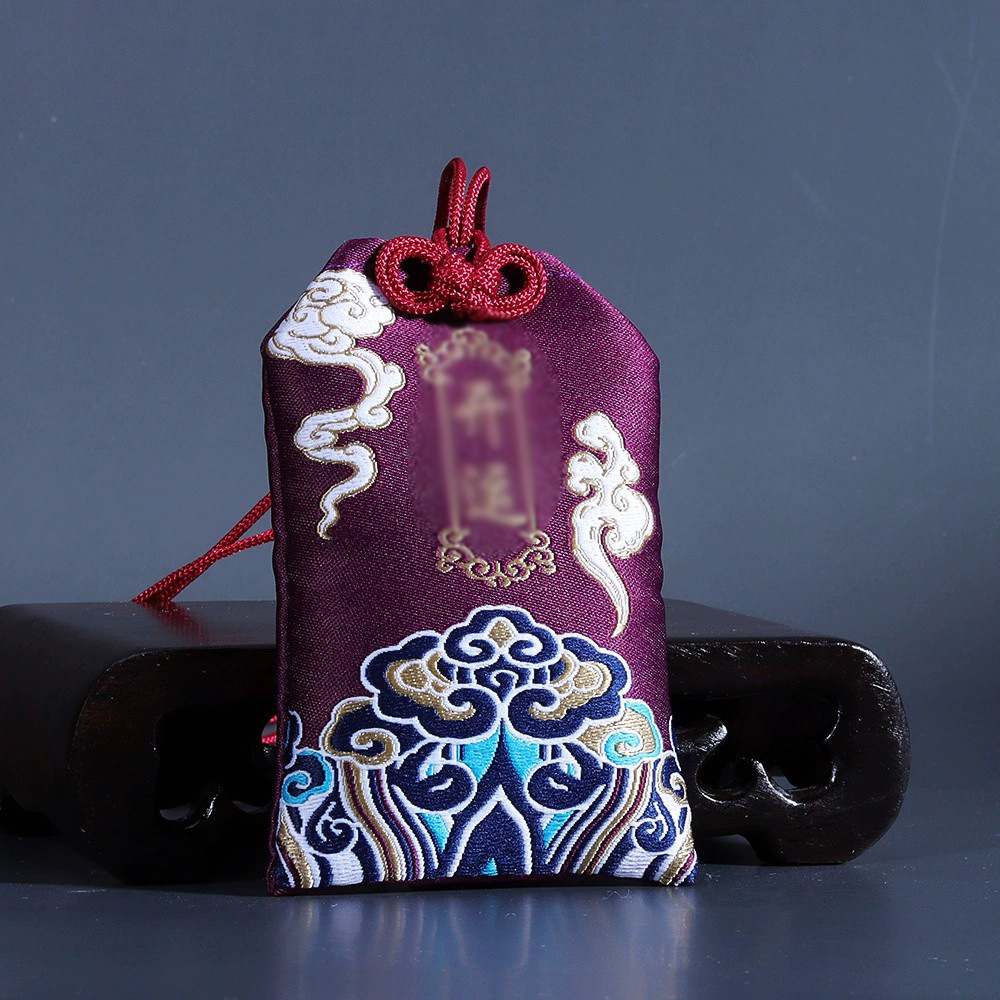 Dragon Boat Festival sachet sachet empty bag lucky bag hanging neck bag fetal hair carry-on purse car pendant red brocade bag