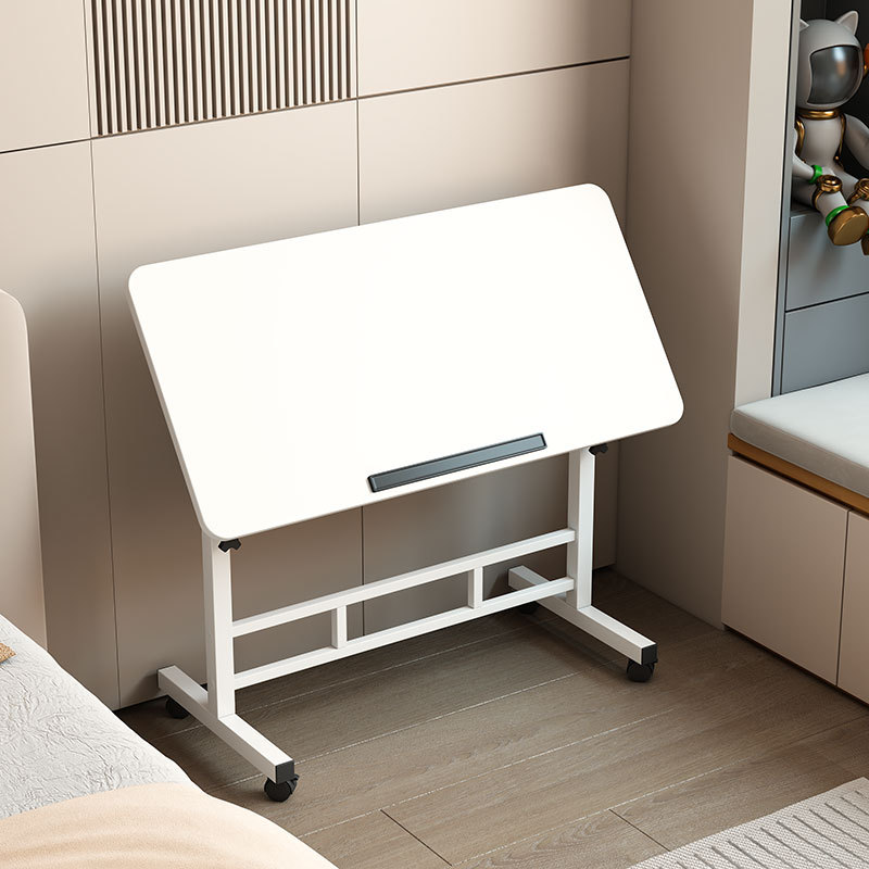 Folding Lifting Table Desk Universal Wheel Desktop Adjustable Height Home Dormitory Dining Table Student Office Bedside Table