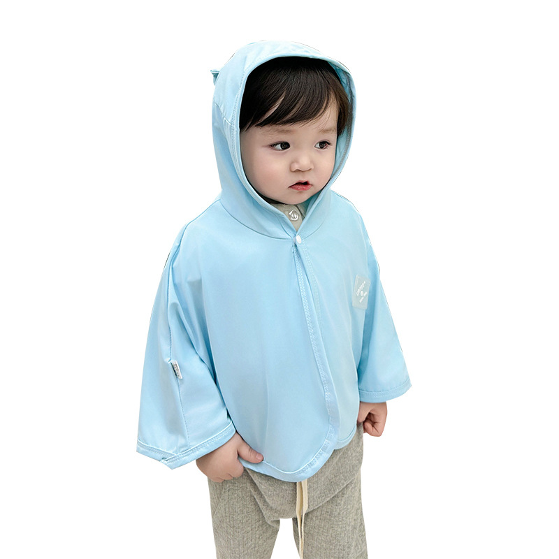 Baby Sun Protection Cloak Class a Breathable Ice Silk Toddler Summer Thin Sun Protection Cloak