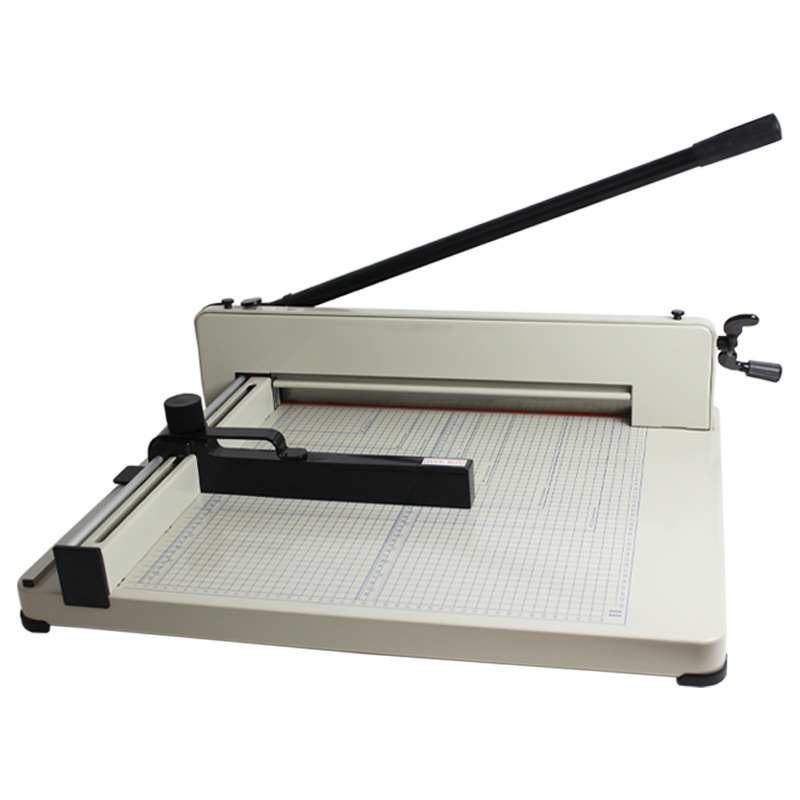 Paper Cutter A3 Thick Layer 858A3 Heavy-Duty Thick Layer Paper Cutter Paper Cutter Office Commercial Paper Cutter Steel Base