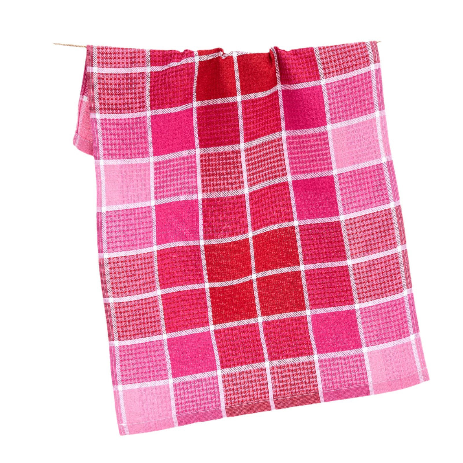 Cross-border label mark selling in stock Europe and the United States classic yarn-dyed plaid tea towel kitchen rag like brocade