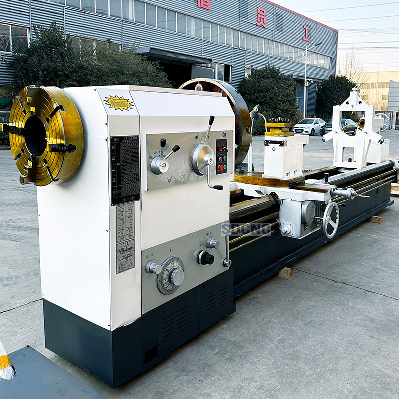 Ordinary Pipe Thread Lathe Q1319 Ordinary Floor-Standing Precision Large Aperture Horizontal Metal Heavy Cutting Thread Lathe