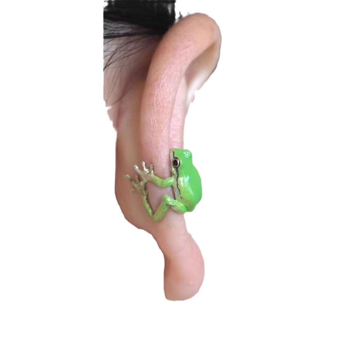 2024 New Frog Ear Hanging European and American Retro Frog Distinctive Earrings Earrings Accessories Women Funny Explosions Earrings Women