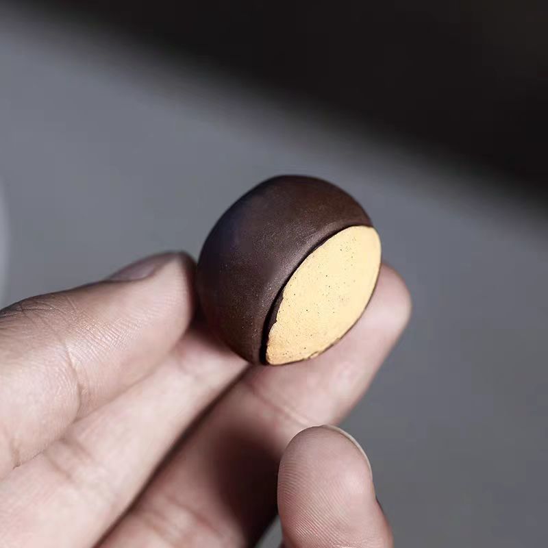 Zaoshengguizi purple sand simulation peanut longan crafts creative ornaments red dates melon seeds desktop tea table decorations