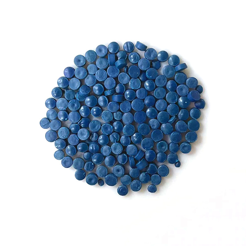 Blue Hdpe Recycled Plastic Particles High Density Polyethylene Pe Blue Feed Blow Molding Float Recycled Material Manufacturer