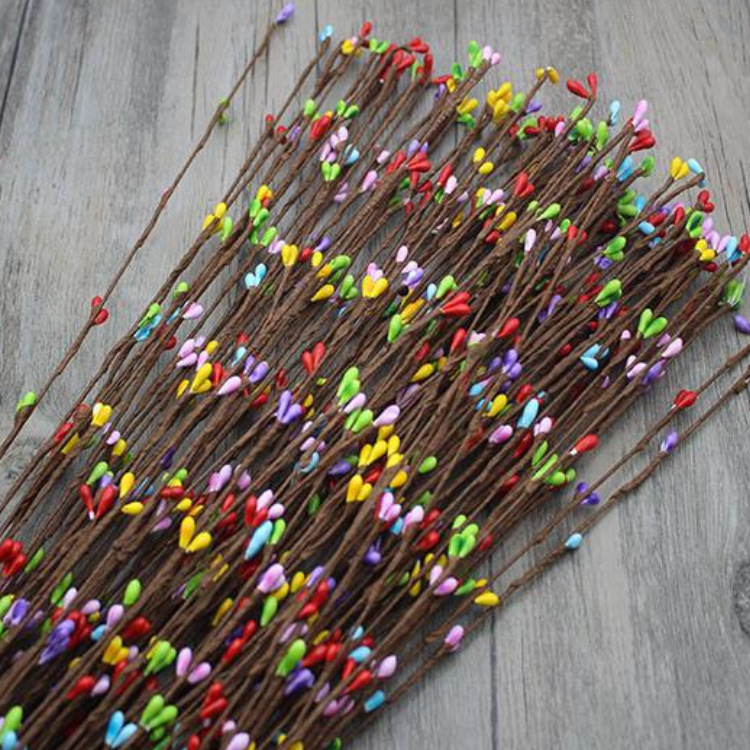 65cm Simulation Green Leaf Rattan Small Berry Vine DIY Garland Rattan Simulation Garland Rattan Photography Props