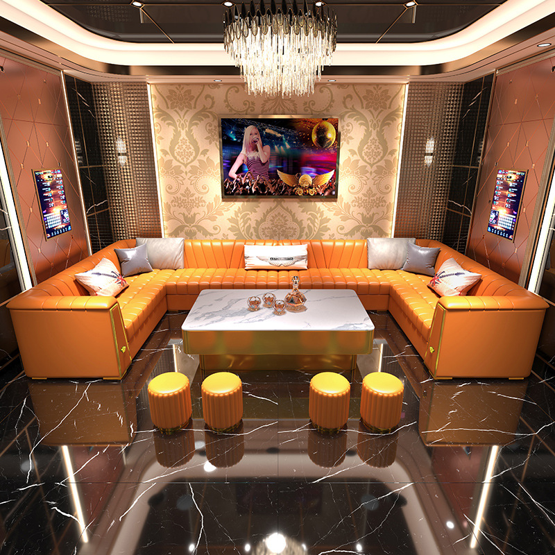 Прямые продажи завода Классный ночной клуб Комбинация кофейного столика и дивана Ktv Доступная роскошь