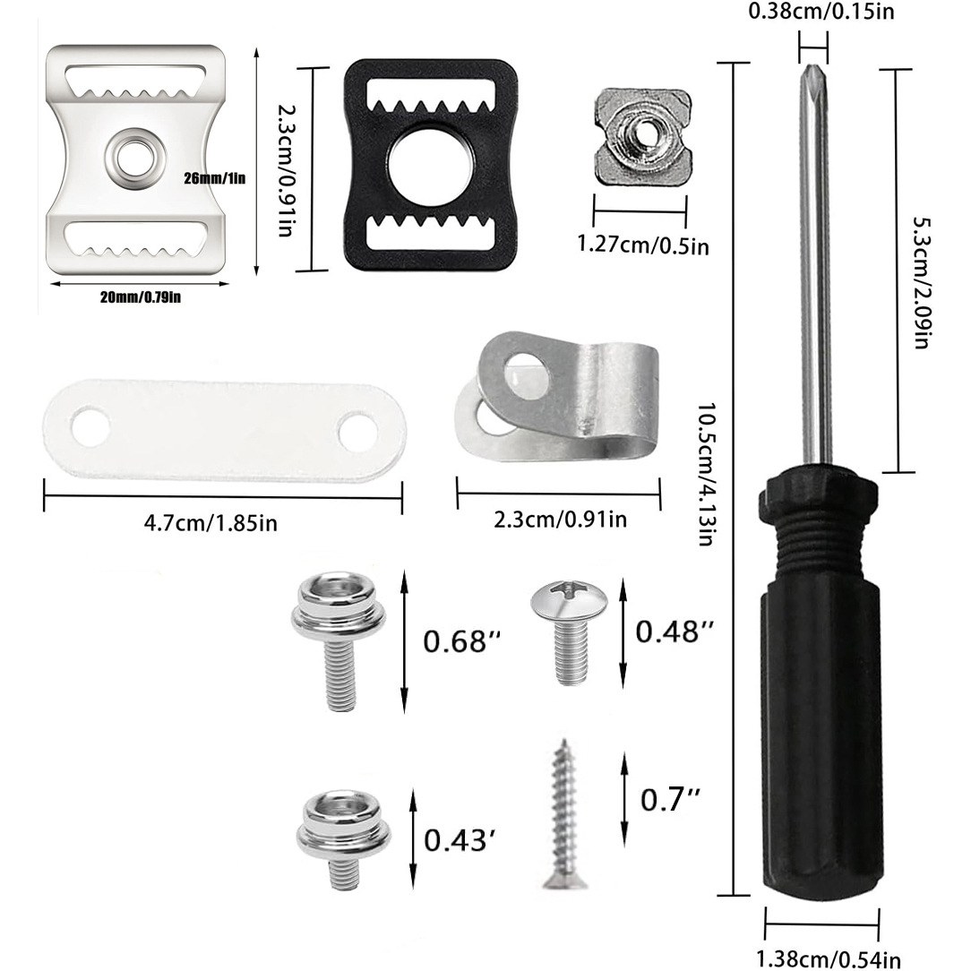 57 Football Ice Ball Baseball Softball Helmet Screw Nut Chin Buckle Mask Goggles Repair Kit