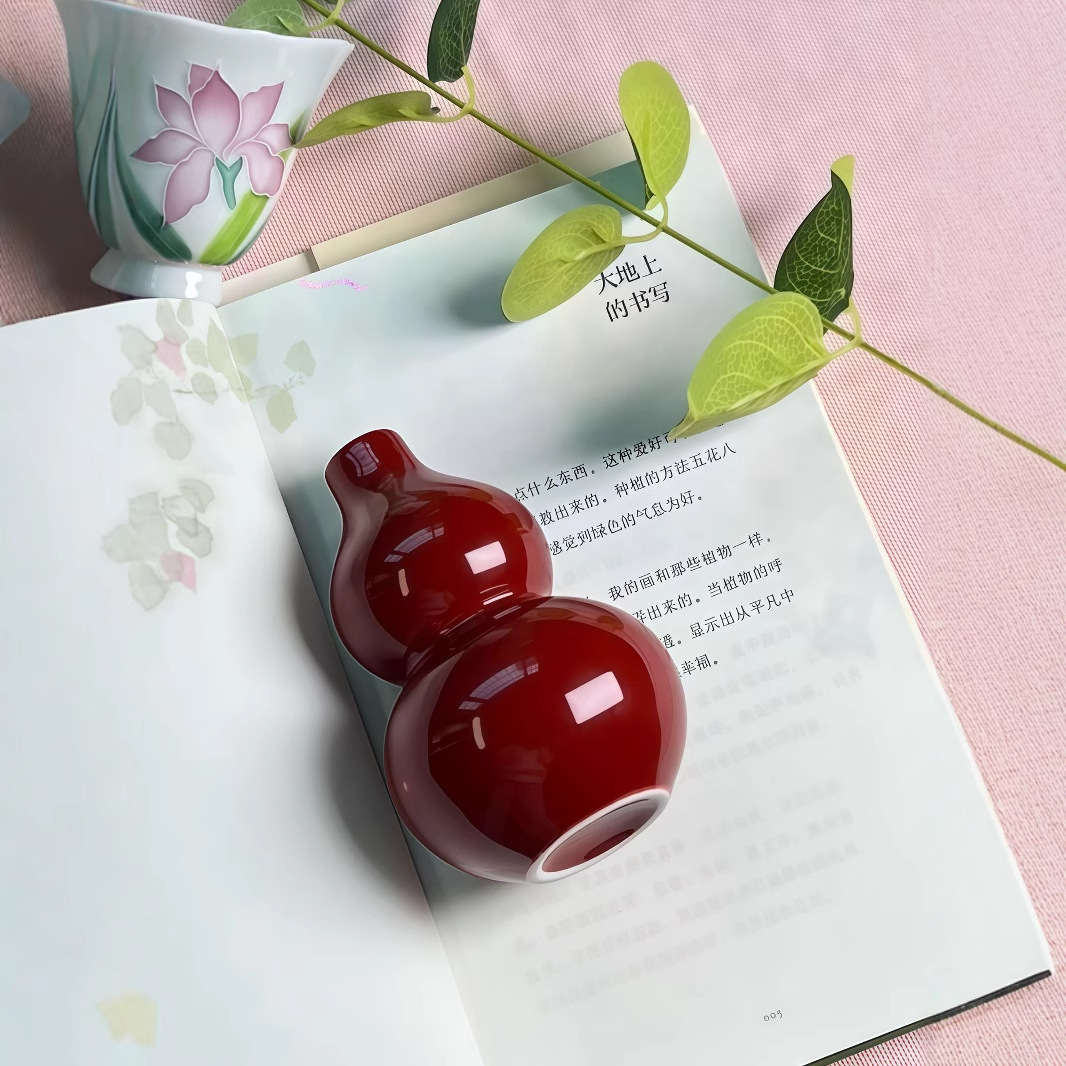 Ceramic small vase home tea room desktop decoration creative flower arrangement flower dried plant hydroponic container