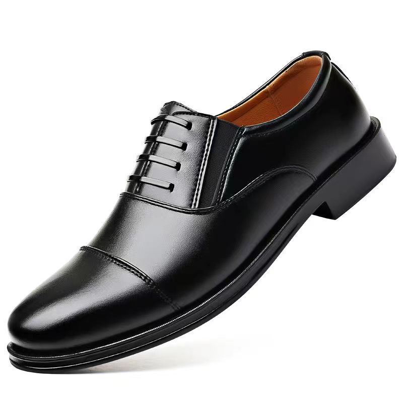 Leather shoes men's spring and autumn work shoes 45 business formal men's shoes three joints a pedal wholesale a generation of hair