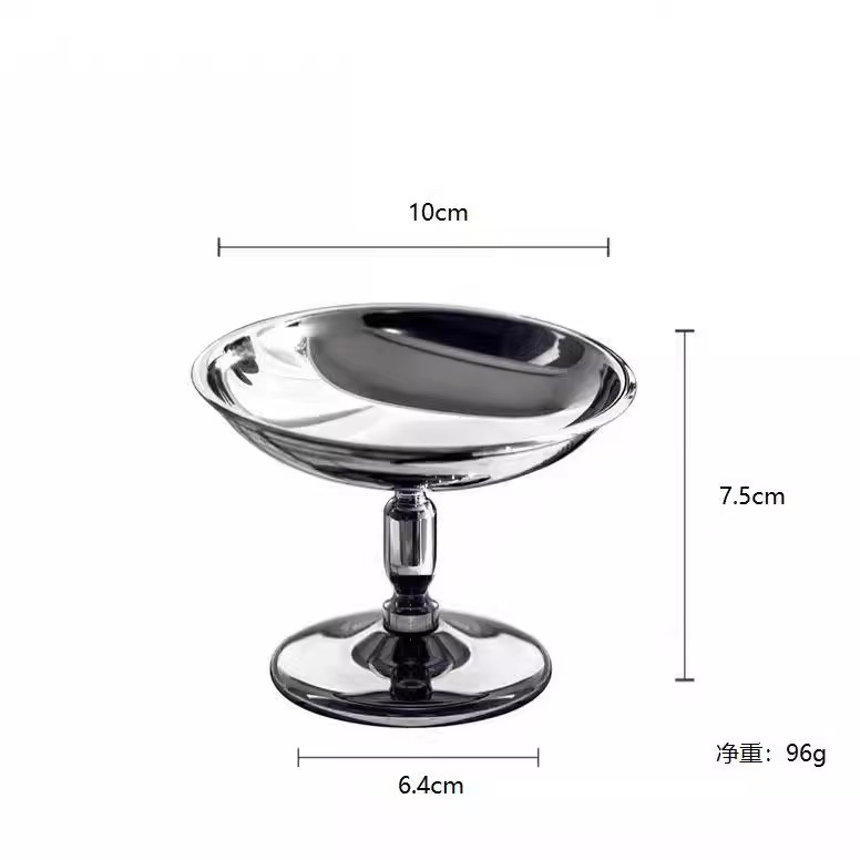 Thickened 304 stainless steel hotel table ice cream cup ice cream cup pudding cup INS style retro Goblet