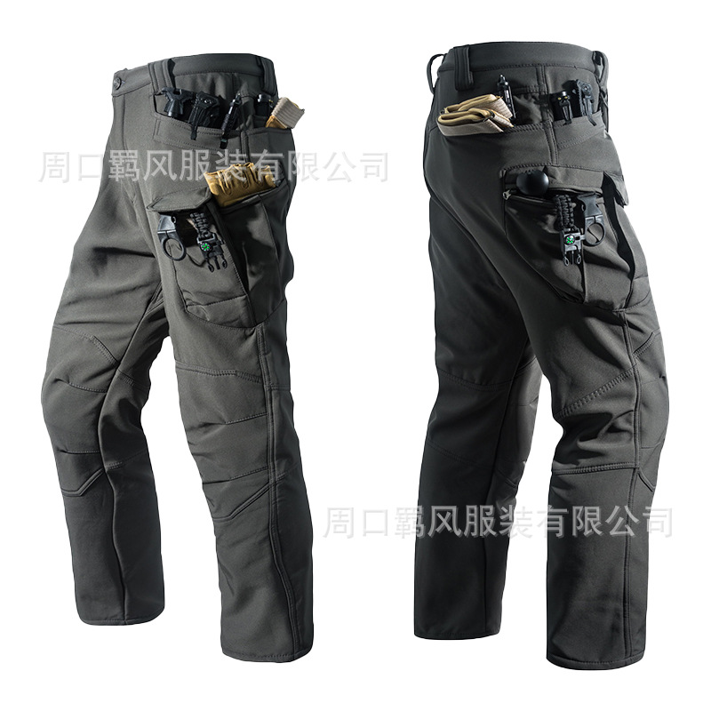 Прямые поставки от фабрики IX7, брюки из мягкой оболочки, водонепроницаемые, ветронепроницаемые теплые флисовые брюки для активного отдыха