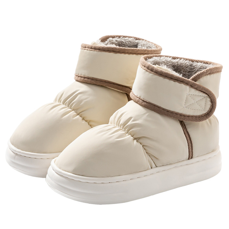 Women's Winter Outdoor Cotton Slippers 2025 New Indoor Home Warm High-Top Closed-Back Plush Cotton Shoes Wholesale