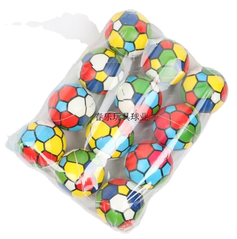 Manufacturer Sells 63mm Various Styles of Pu Balls, Sponges, Vent Pu Stress Balls, Cross-Border Kidsren's Toys, Selling Balls