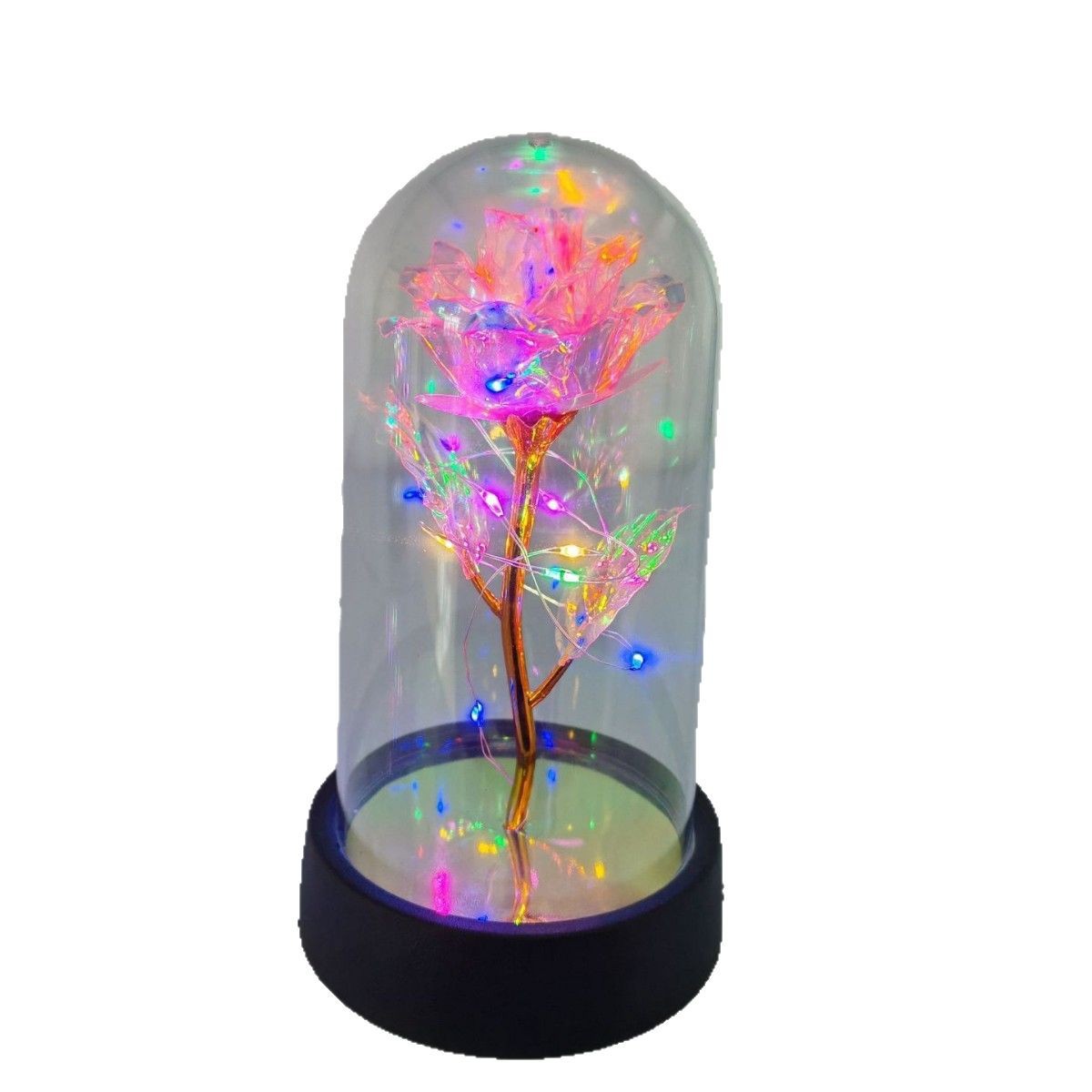 Cross-border gold foil flower glass cover 520 Valentine's Day to send girlfriend birthday gifts small size plastic cover creative gifts