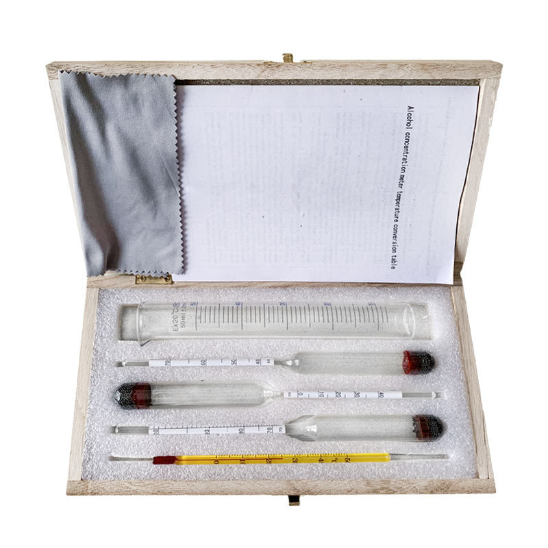 Glass alcohol concentration meter beer wine alcohol meter household detection scale clear alcohol meter wholesale