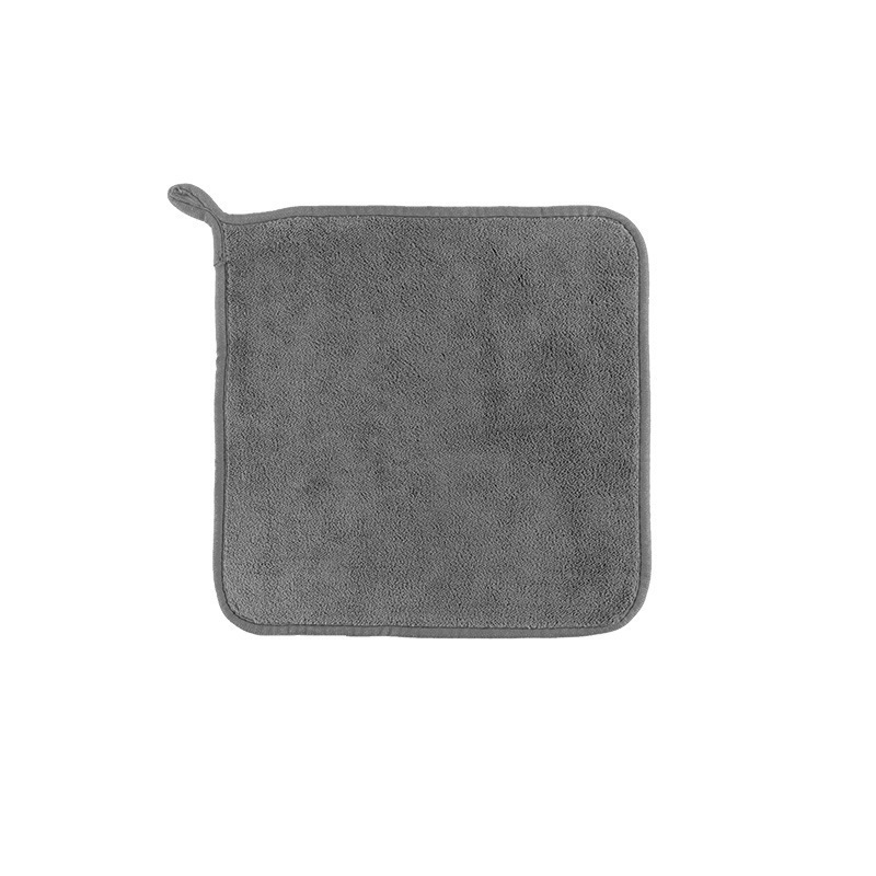 Thickened Kitchen Special Drying Cloth Housekeeping Cleaning Towel Special Water Absorbent Quick-Drying Lilt Double-Sided Coral Fleece