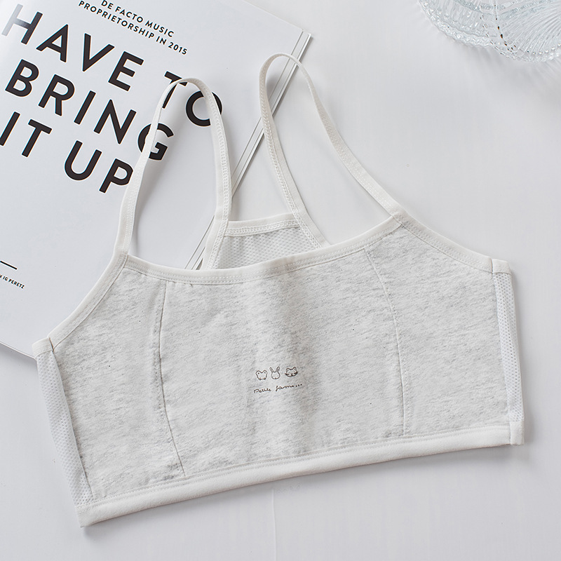 [Ready Stock and Shipped in Seconds] Girls' Small Vests, Pure Cotton Girls' Developmental Intimates, Junior High School Students, Kidsren and Primary School Students