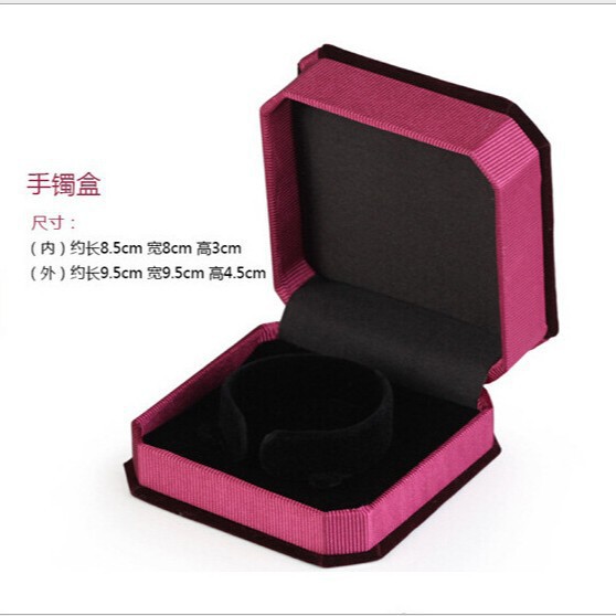 Flannel jewelry box jewelry storage box earring ring pendant bracelet packaging box gift box wholesale