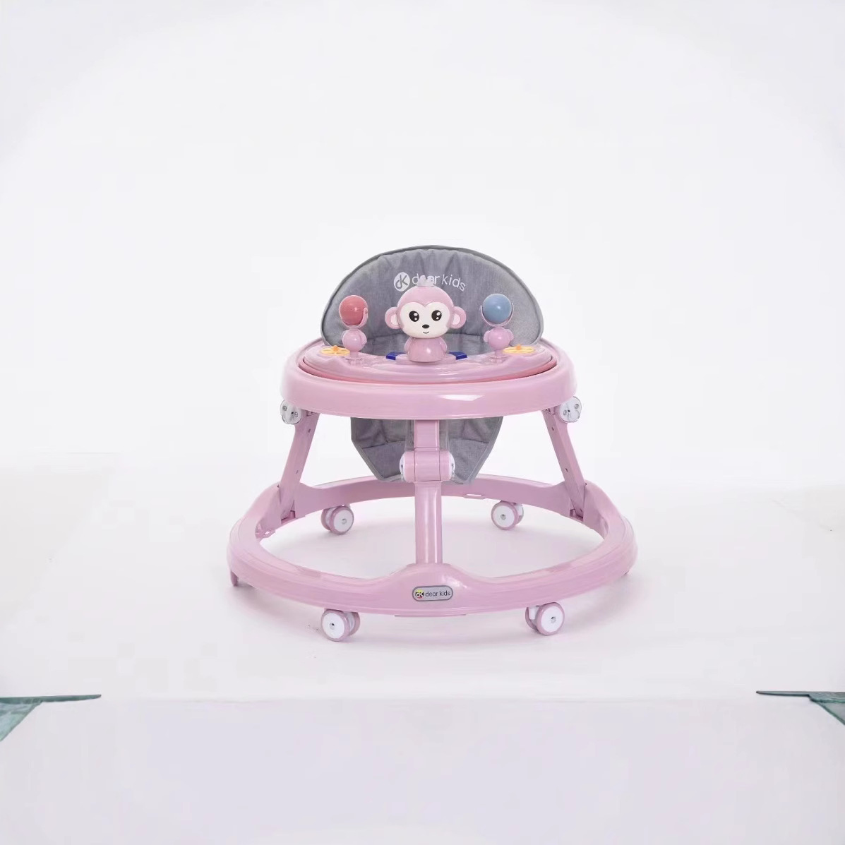 Baby walker anti-O-leg multi-function anti-rollover baby walker for boys and girls can push toy walking car