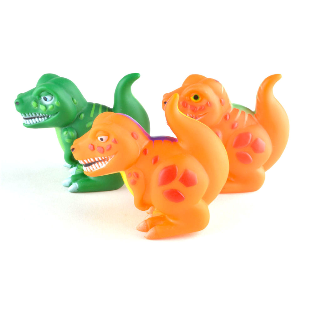 Factory Direct Sales Cross-Border Pvc Environmentally Friendly Vinyl Bath Toys for Kidsren and Boys Bathing Swimming Floating Doll Dinosaur