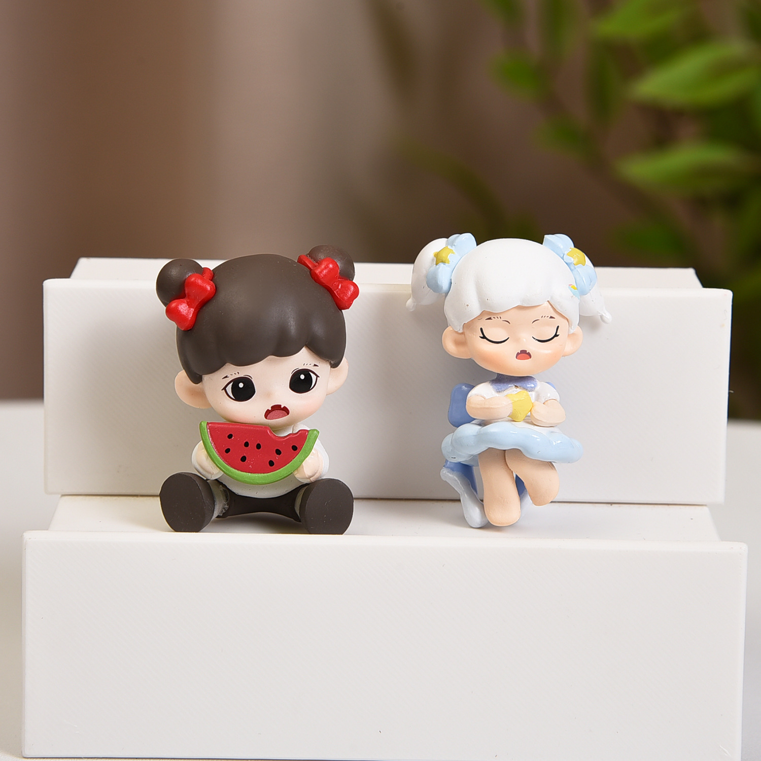 Bubble Mart Sister Series Cute Doll Hand Figure Blind Box Toy DIY Mobile Phone Chain Keychain Jewelry Pendant