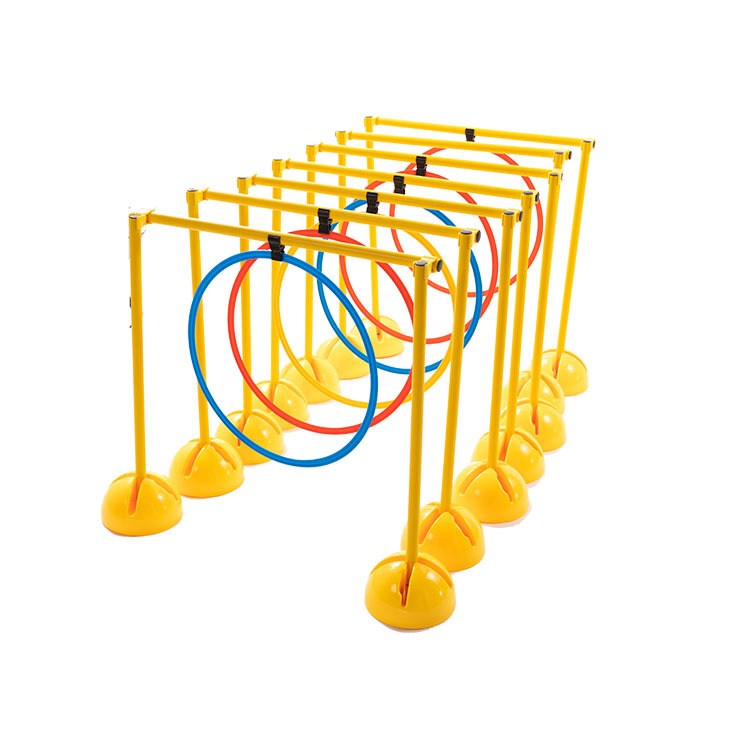 Football Auxiliary Training Sign Rod Children's High School Entrance Examination Basketball Sports Red and White Snake Run Obstacle Training Rod