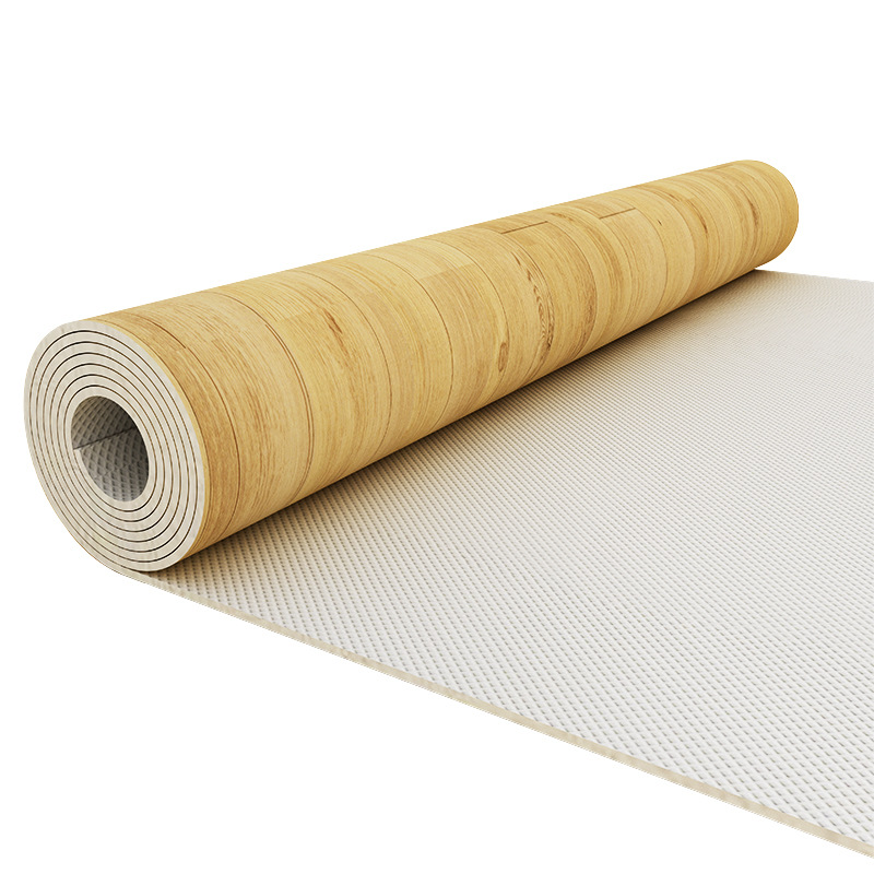 Large-area full-spread pvc plastic floor mat paste thickened non-slip wear-resistant household commercial office floor leather