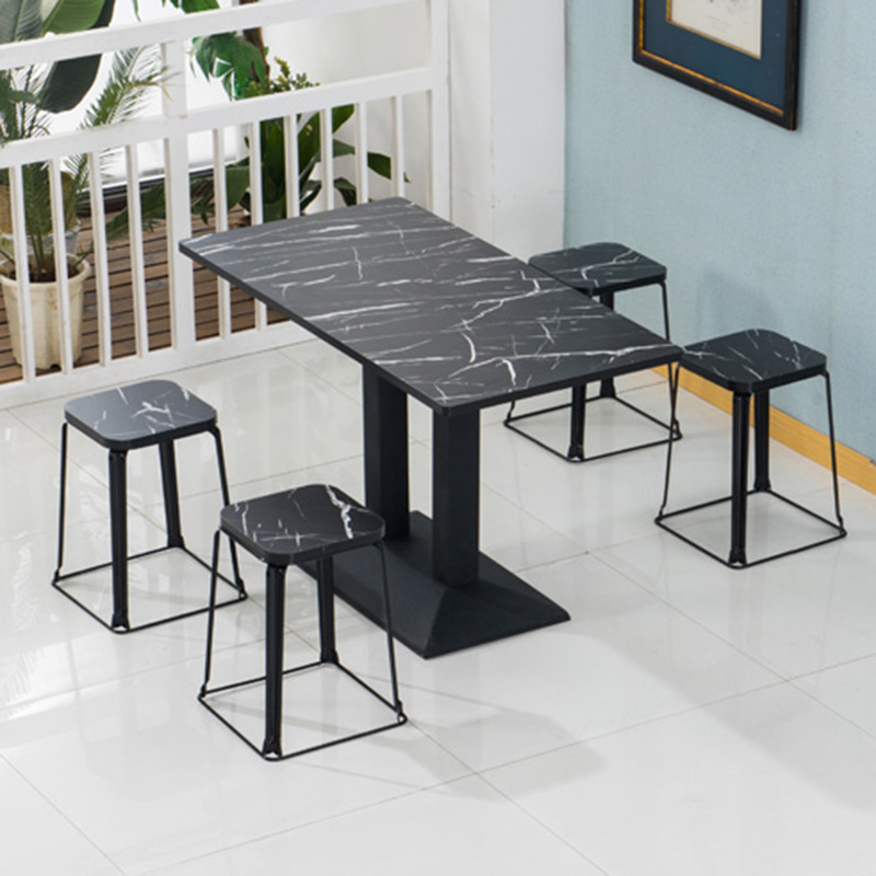 Breakfast snack bar spicy hot noodle restaurant restaurant milk tea dessert shop fast food table and chair combination simple small base