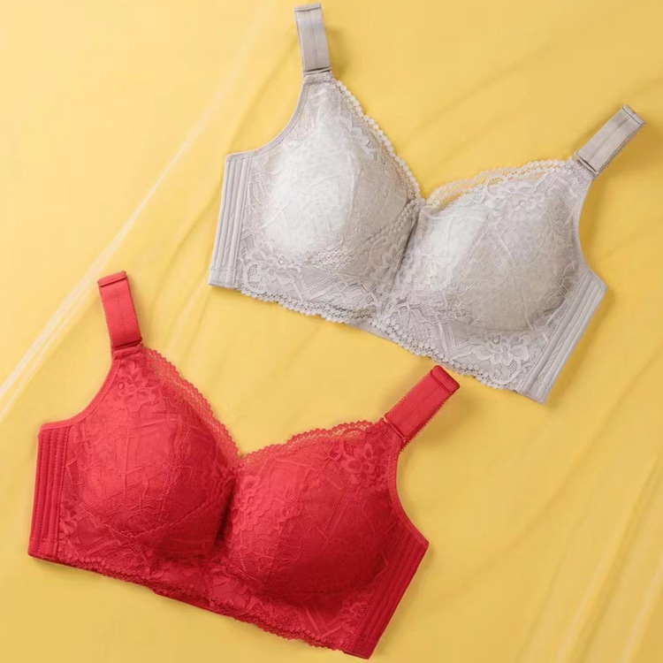 Large Cup Bra No Steel Ring Adjustable Underwear Gathered Comfortable and Breathable Women's Sexy Side Collection Brand