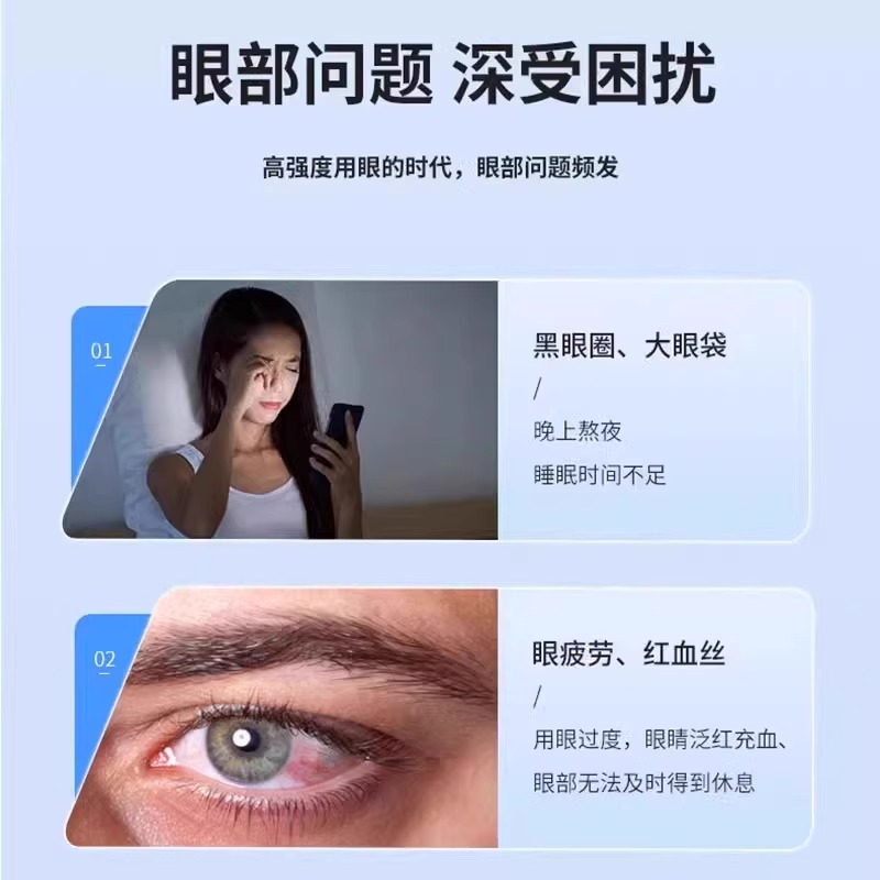 Lutein Hydrogel Ice Eye Mask Cold Compress to Relieve Eye Fatigue, Stay up Late, Block Light, Disposable Cold Compress Eye Patch