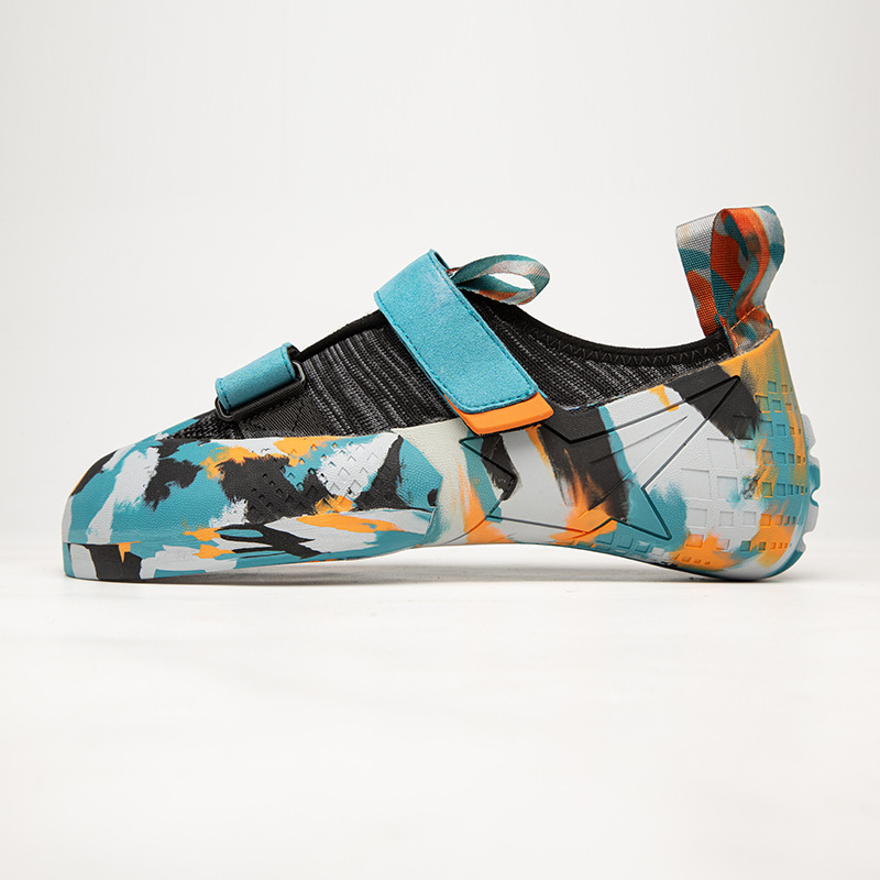 Factory Direct Sales New Four-Season Camouflage Rock Climbing Shoes for Teenagers and Men Indoor Bouldering Professional Entry-Level Sports Shoes