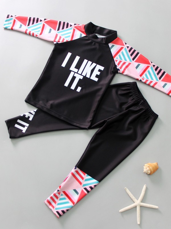 Children's Swimsuit Boys and Girls Long-Sleeved Split Suit Quick-Drying Sun Protection Snorkeling Suit Surfing Suit Small, Medium and Large Kidsren's Swimsuit