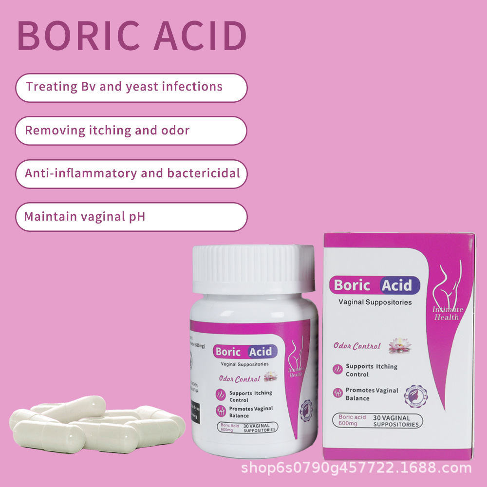 Boric Acid Capsule Yoni Pops Vaginal Suppostories Boric Acid Capsules