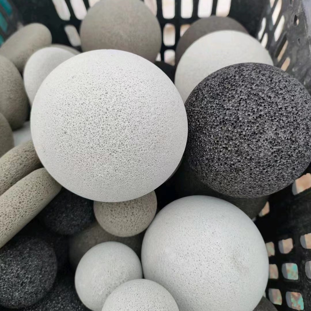 Aromatherapy volcanic stone ball fragrant stone dead skin removing calluses foot grinding ball volcanic stone porous aromatherapy stone particles supply