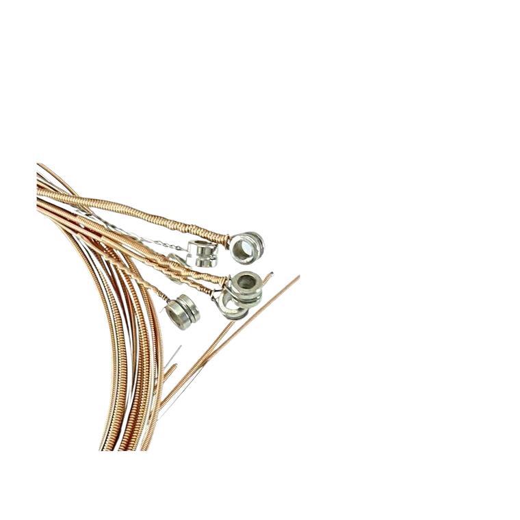 A Set of Guitar Strings, Folk Acoustic Guitar Universal Accessories, Colorfulful String Lines, One-String String Changing Tool, Complete Set]