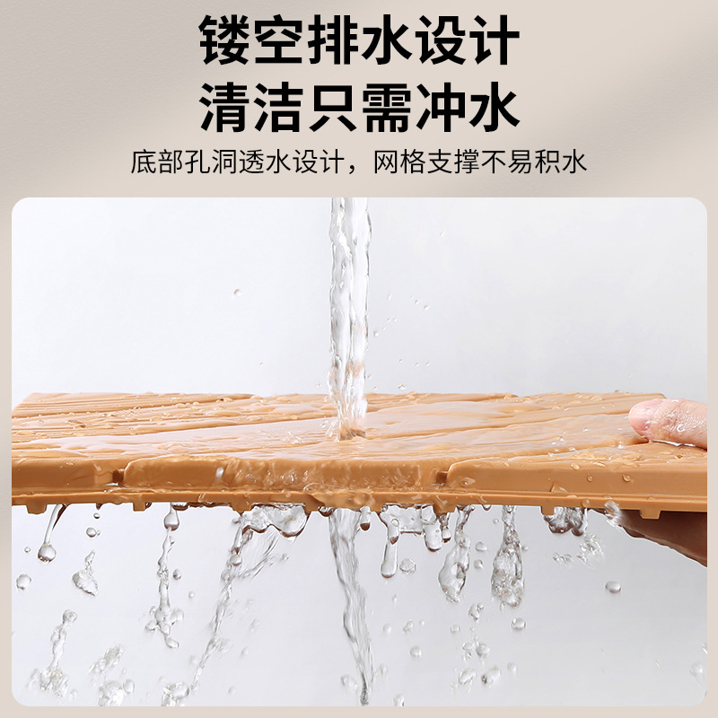 Plastic Assembled Floor Self-Assembled Balcony Terrace Floor Waterproof Outdoor Floor Imitation Plastic Wood Floor