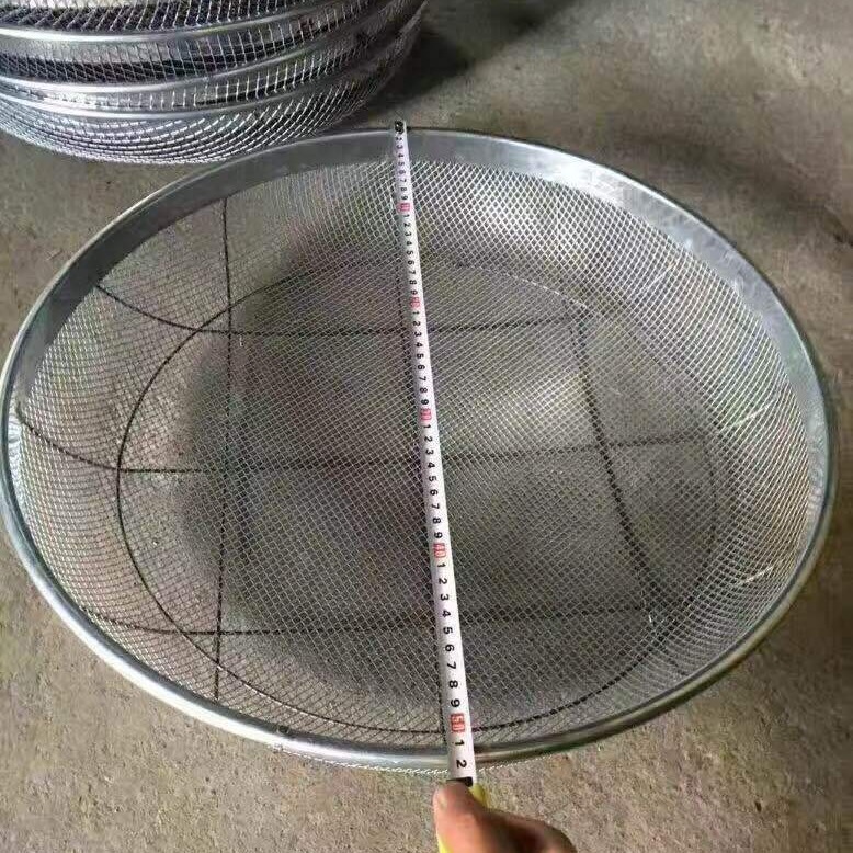 Construction Site Sieve Run Jianghu Stall Supply Moss Sieve Soil Vibration Sand Removal Sieve Round Filter Iron Sieve