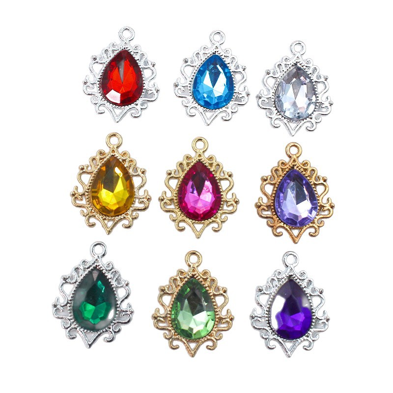 Alloy Lace Water Drop Pendant Pendant DIY Handmade Headwear Earrings Pendant Accessories Clothing Accessories