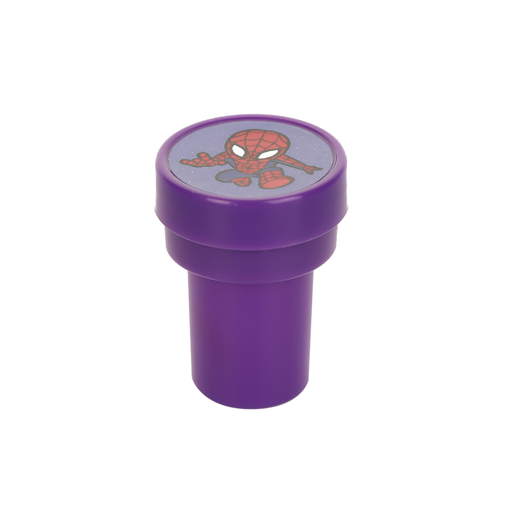 Children's Fun Cartoon Spider-Man Seal Kindergarten Teacher Praise Reward Toy Marvel Same Style Cartoon Seal