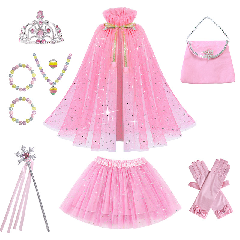 Frozen Aisha Anna Cape Children's Cape Cape Cape Costume Girls' Princess Cape