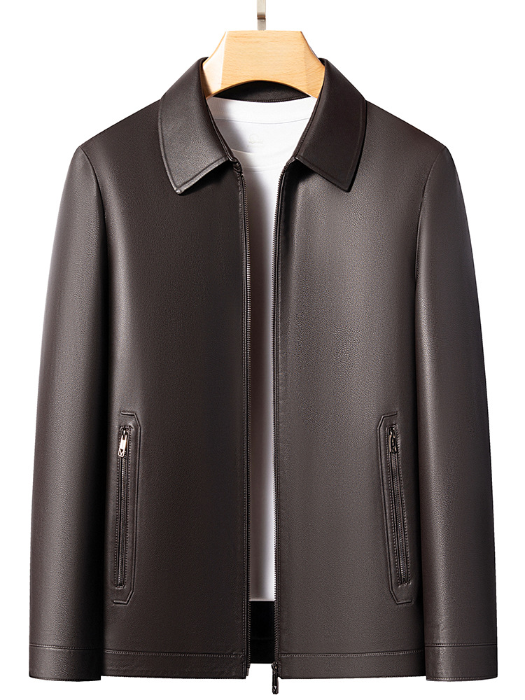 Enobani | Autumn and Winter Hot-Selling Men's Lapel Eco-Leather Jacket. | Thickness Optional 2585