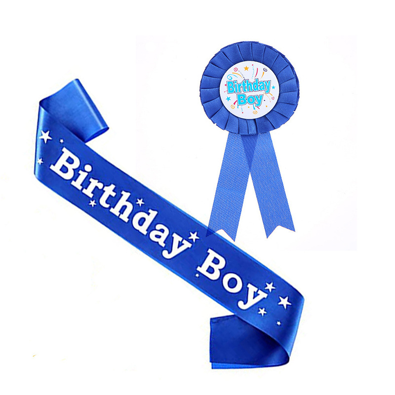 Amazon Ebay New Tinplate Badge Boy Girl Birthday Suit Birthday Boy Shoulder Strap