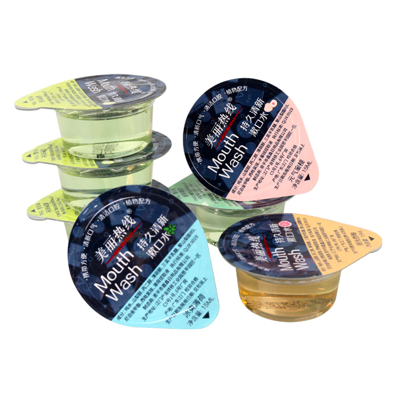 Disposable jelly cup mouthwash large capacity 15ml hot pot restaurant hotel wholesale portable mouthwash wholesale