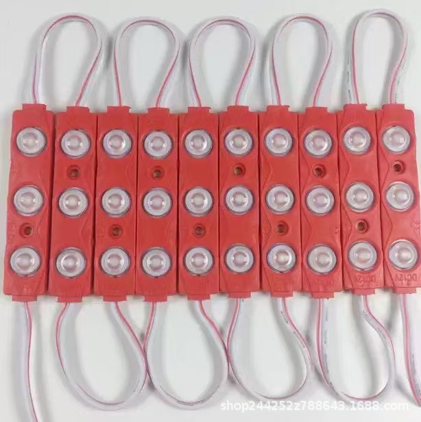 Водонепроницаемый светодиодный рекламный инъекционный модуль световой короб 1.5W светящийся символ 2835 чип три лампы с увеличенной линзой