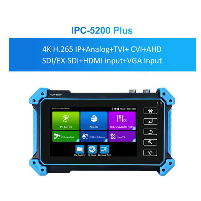 IPC-5200C Plus HDMI VGA Network Camera Tester 8MP AHD TVI CVI 4K