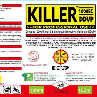 English Version of Insecticide Household Insecticide Ddvp to Kill Cockroaches, Ants and Flies Killer Sniper