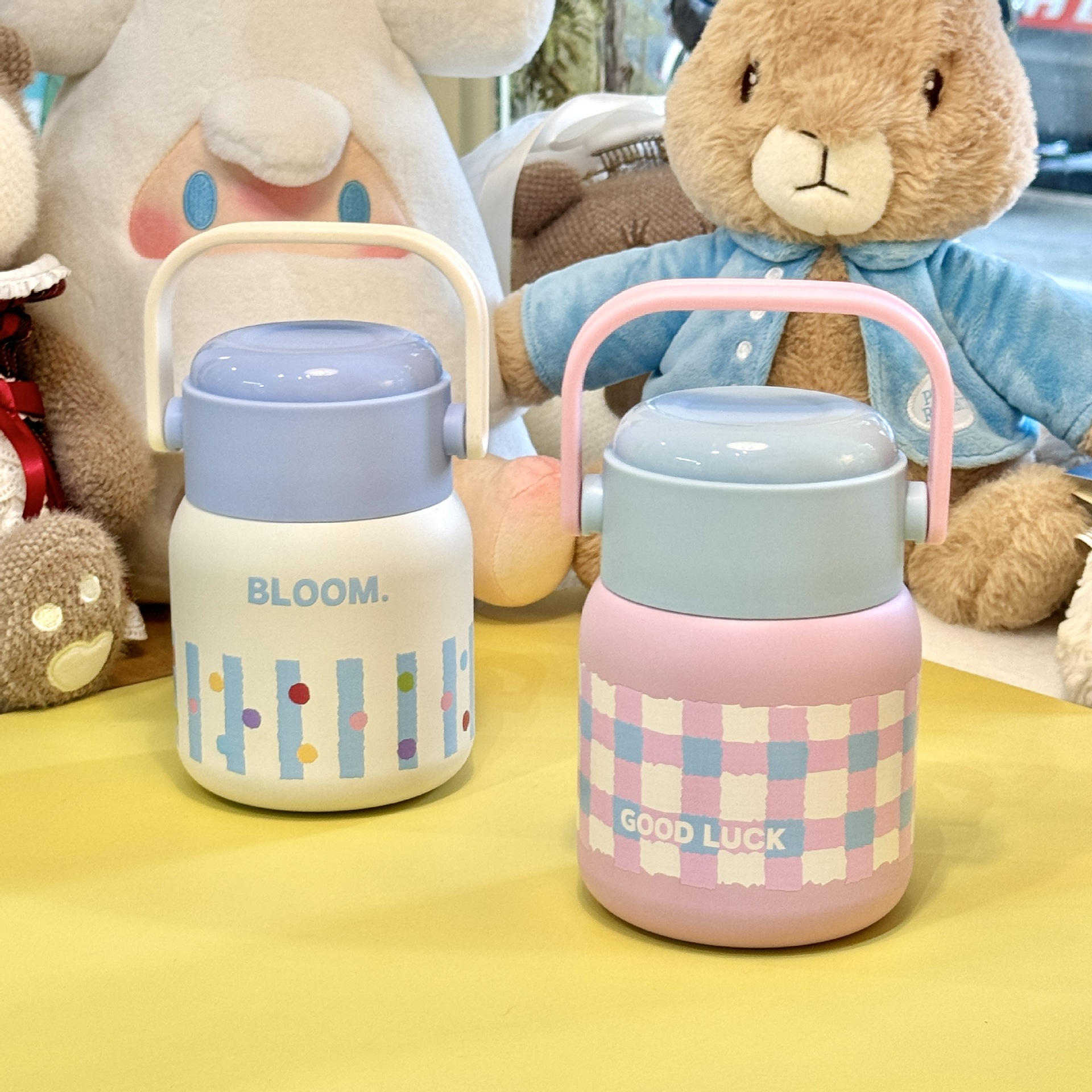 New Creative Cartoon Braised Pot 316 Stainless Steel Braised Beaker with Stainless Steel Spoon Large Capacity Portable Water Cup