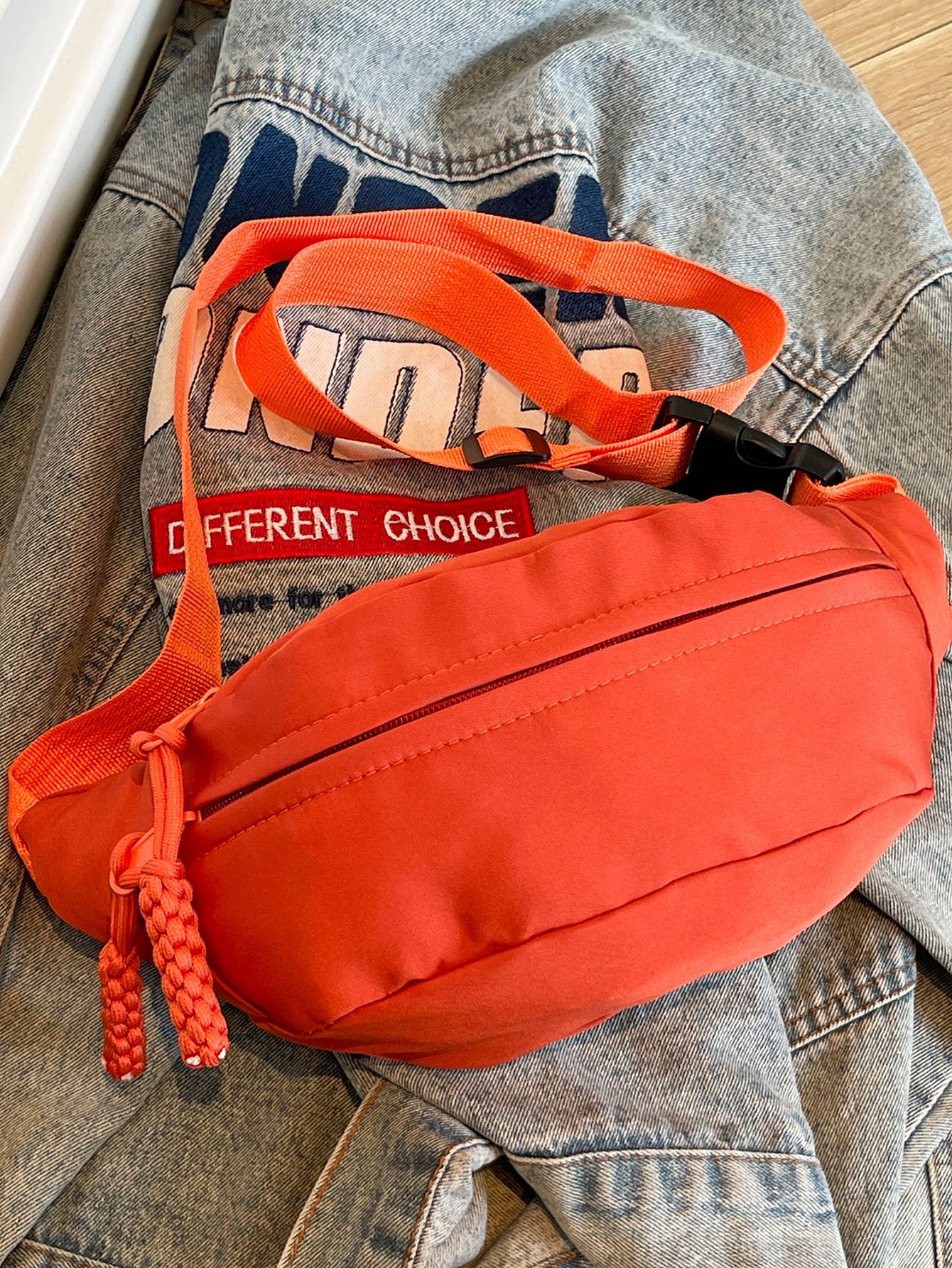 Korean Style Simple Nylon Cloth Small Bag for Women 2025 New Texture Single Shoulder Armpit Bag Chest Bag Crossbody Small Waist Bag